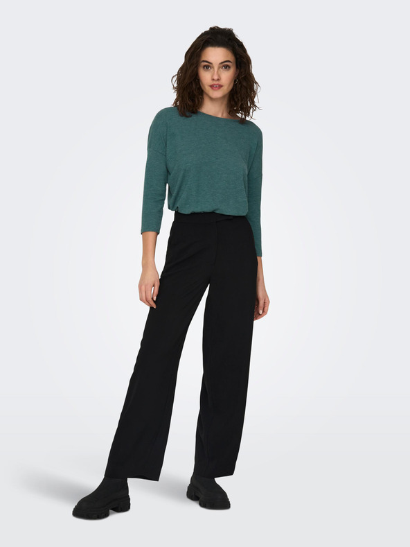 ONLY Zelená dámska pruhovaná košeľa ONLY Glamour