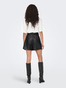 ONLY Čierne dámske koženkové šortky ONLY Heidi