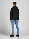 Jack & Jones Čierna pánska mikina na zips s kapucňou Jack & Jones Air