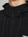 Jack & Jones Čierna pánska mikina na zips s kapucňou Jack & Jones Air