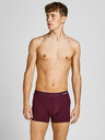 Jack & Jones Sada troch pánskych boxeriek v tmavomodrej, bordovej a čiernej farbe Jack & Jones Basic