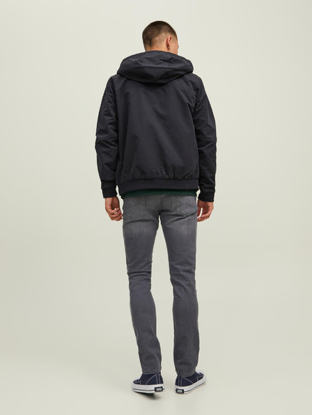 Jack & Jones Čierna pánska ľahká bunda Jack & Jones Rush