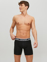 Jack & Jones Súprava troch čiernych pánskych boxeriek Jack & Jones Solid