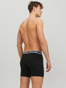 Jack & Jones Súprava troch čiernych pánskych boxeriek Jack & Jones Solid