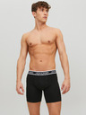 Jack & Jones Súprava troch čiernych pánskych boxeriek Jack & Jones Solid