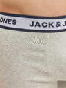 Jack & Jones Súprava troch pánskych boxeriek Jack & Jones Solid vo svetlosivej, bielej a tmavomodrej farbe