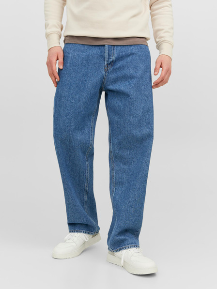 Jack & Jones Modré pánske džínsy Jack & Jones Alex so širokými nohavicami