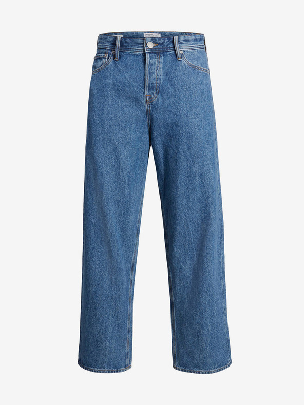 Jack & Jones Modré pánske džínsy Jack & Jones Alex so širokými nohavicami