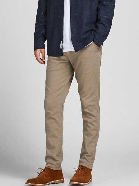 Jack & Jones Jack & Jones Marco Béžové pánske nohavice chino