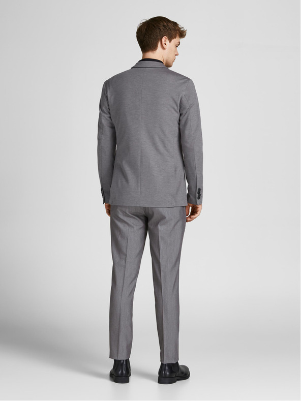 Jack & Jones Šedé pánske oblekové nohavice Jack & Jones Franco