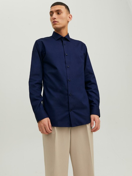 Jack & Jones Tmavomodrá pánska košeľa Jack & Jones Parker