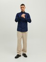 Jack & Jones Tmavomodrá pánska košeľa Jack & Jones Parker