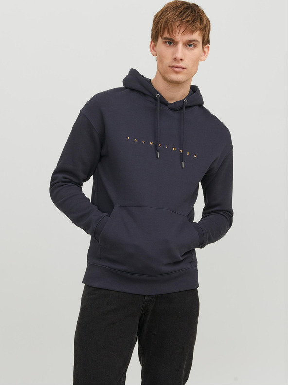 Jack & Jones Tmavomodrá pánska mikina Jack & Jones Star