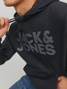 Jack & Jones Čierna pánska mikina Jack & Jones Corp