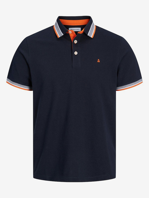 Jack & Jones Tmavomodré pánske polo tričko Jack & Jones Paulos