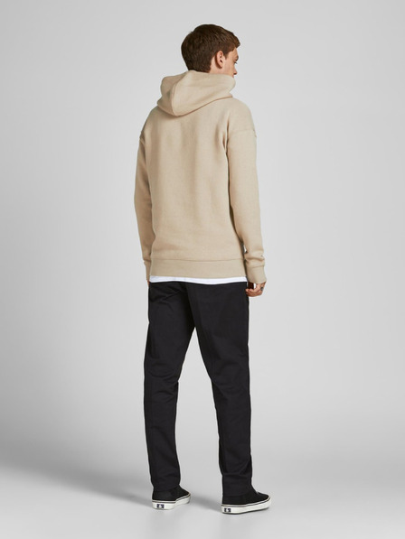 Jack & Jones Béžová pánska mikina Jack & Jones Star Hoodie