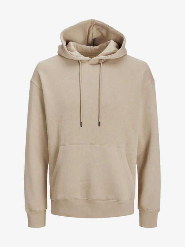 Jack & Jones Béžová pánska mikina Jack & Jones Star Hoodie