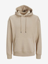 Jack & Jones Béžová pánska mikina Jack & Jones Star Hoodie