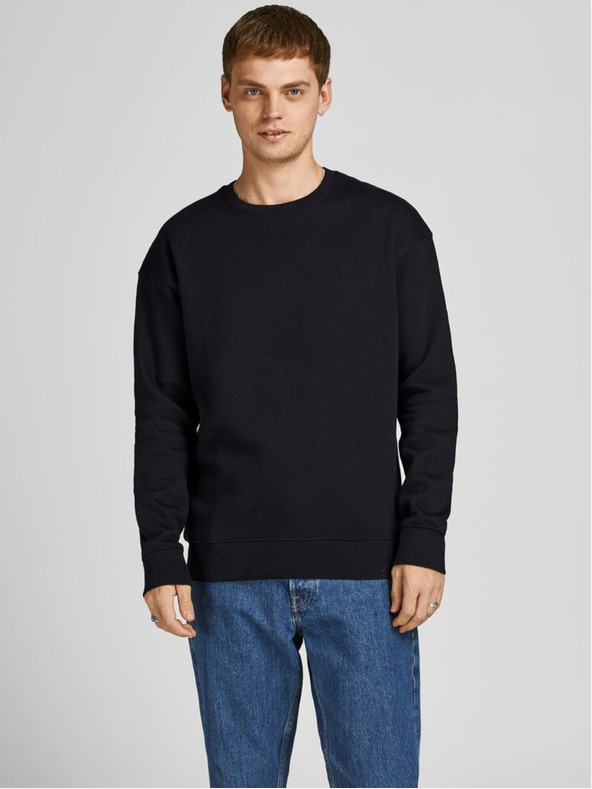 Jack & Jones Čierna pánska mikina Jack & Jones Star