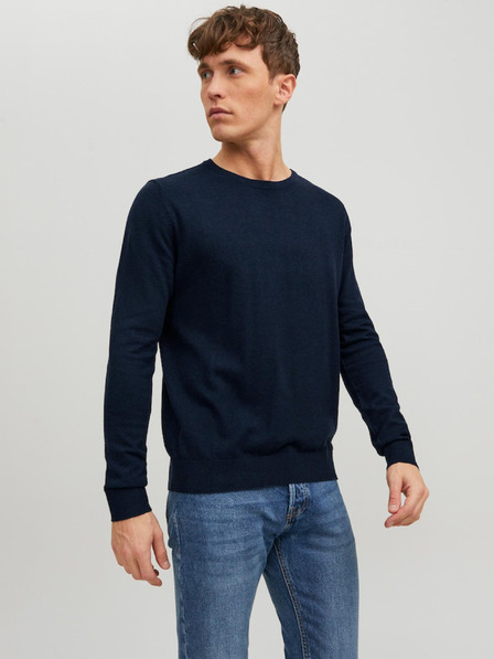 Jack & Jones Tmavomodrý pánsky sveter Jack & Jones Emil