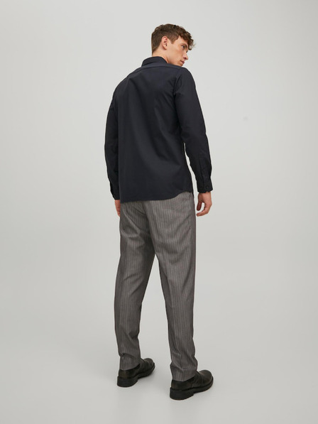 Jack & Jones Čierna pánska košeľa Jack & Jones Parker