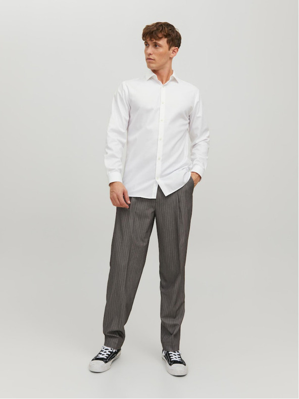 Jack & Jones Biela pánska košeľa Jack & Jones Parker