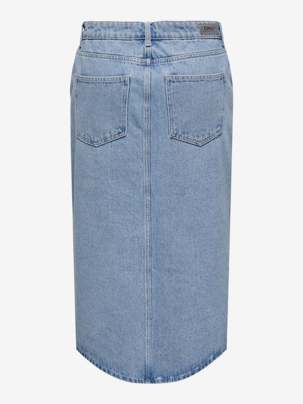 ONLY Svetlomodrá dámska džínsová midi sukňa ONLY Bianca