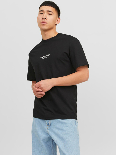 Jack & Jones Čierna pánska košeľa Jack & Jones Vesterbro