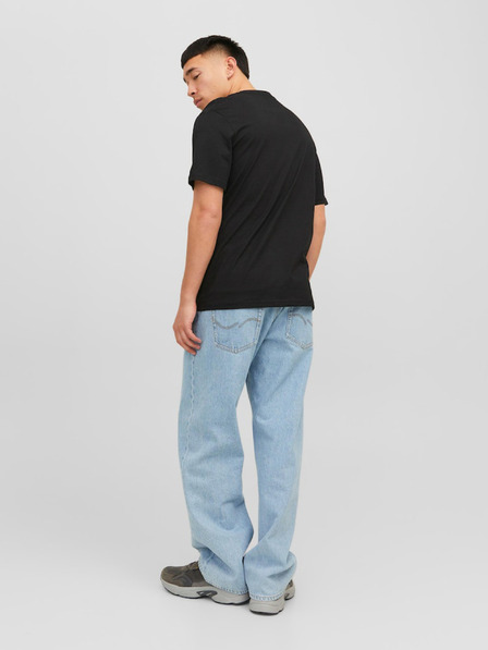 Jack & Jones Čierna pánska košeľa Jack & Jones Vesterbro