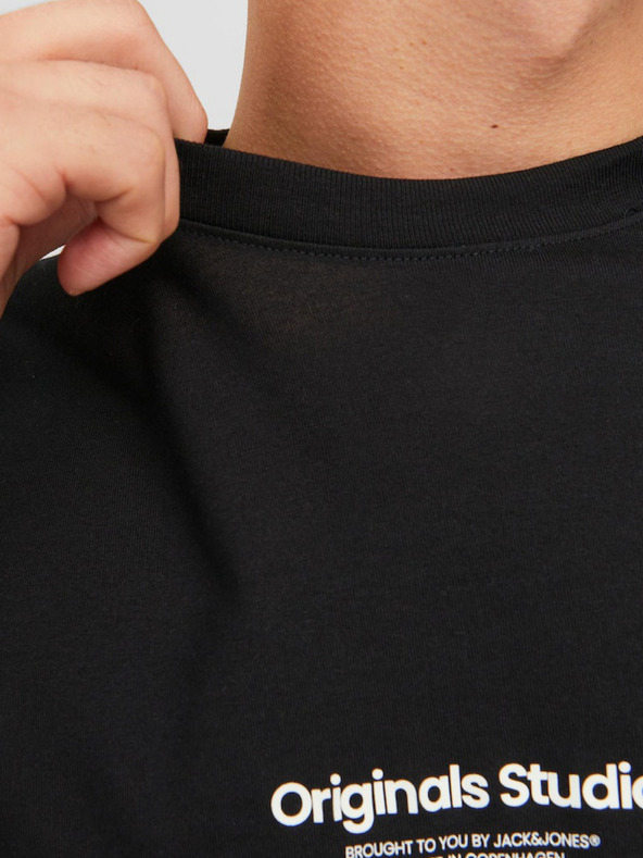 Jack & Jones Čierna pánska košeľa Jack & Jones Vesterbro