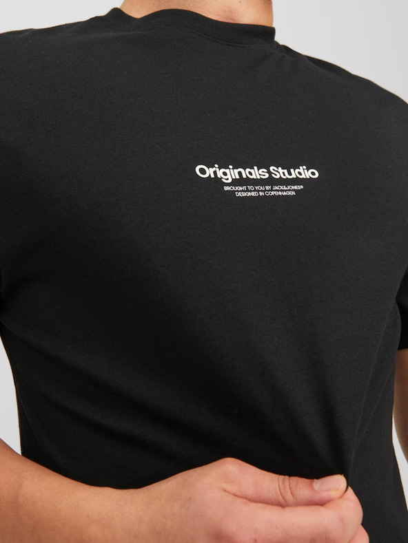 Jack & Jones Čierna pánska košeľa Jack & Jones Vesterbro