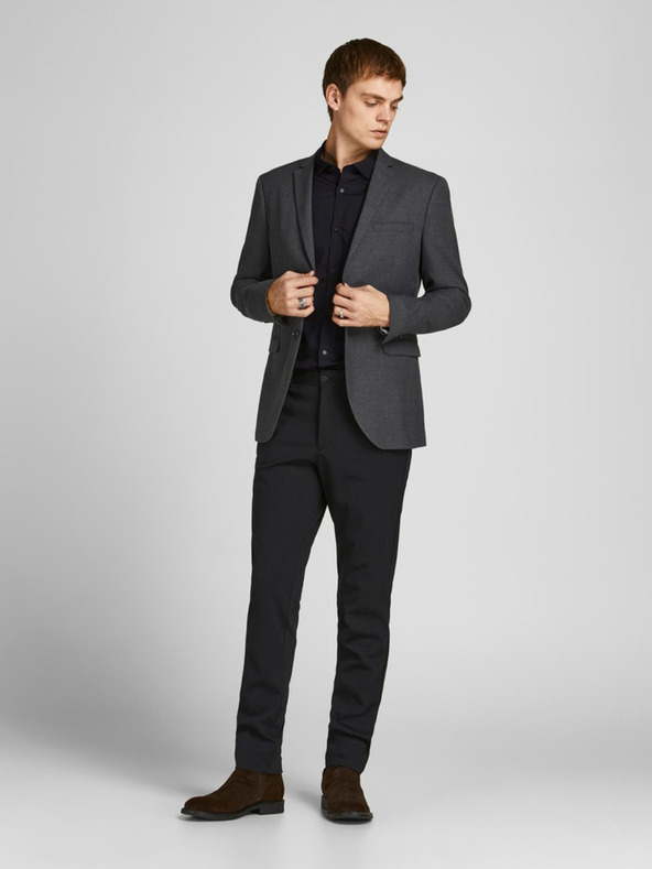Jack & Jones Čierna pánska košeľa Jack & Jones Lacardiff