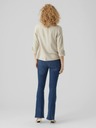 Vero Moda Béžová dámska bunda s ľanovým plátnom Vero Moda Jesmilo