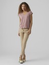 Vero Moda Staroružové dámske tričko VERO MODA Filli