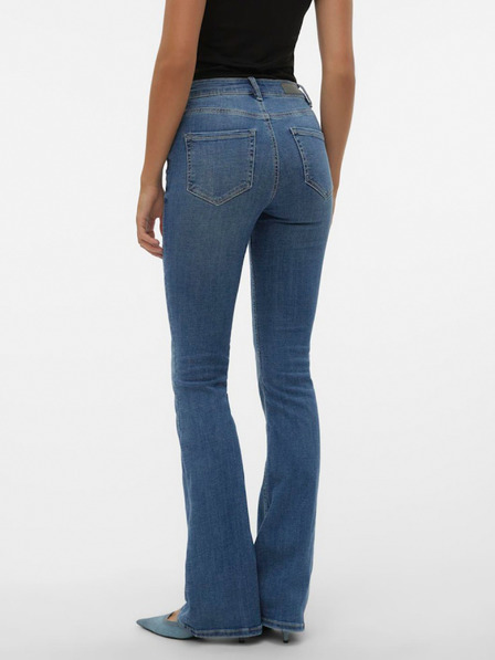 Vero Moda Modré dámske džínsy rozšíreného strihu Vero Moda Flash