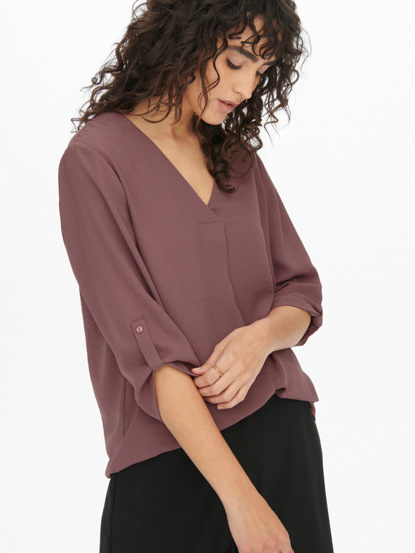 Jacqueline de Yong Tmavoružová dámska blúzka JDY Divya