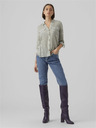 Vero Moda Bielo-zelená dámska pruhovaná blúzka Vero Moda BUMPY