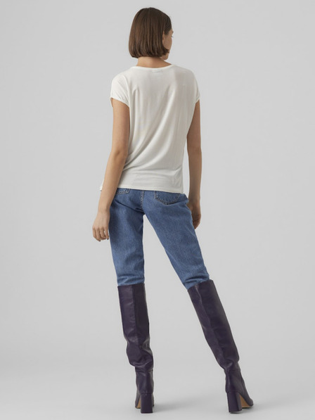 Vero Moda Vero Moda Ava Krémové dámske tričko