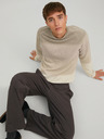 Jack & Jones Béžový pánsky sveter Jack & Jones Hill