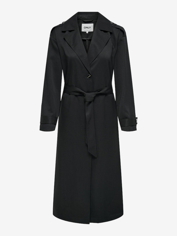 ONLY Čierny dámsky plášť ONLY Line