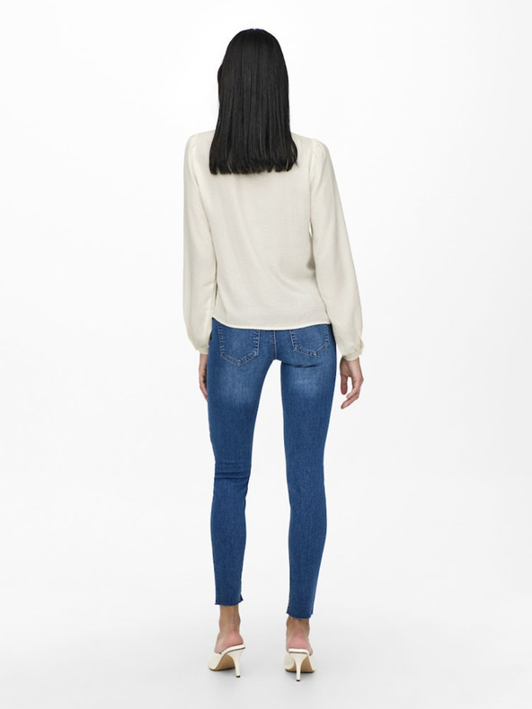 Jacqueline de Yong Krémové dámske tričko JDY Ellis