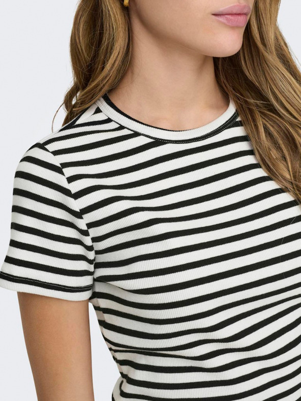 Jacqueline de Yong Čiernobiela dámska pruhovaná košeľa JDY Solar