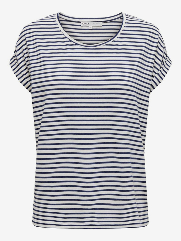 ONLY Modro-biele dámske pruhované tričko ONLY Moster