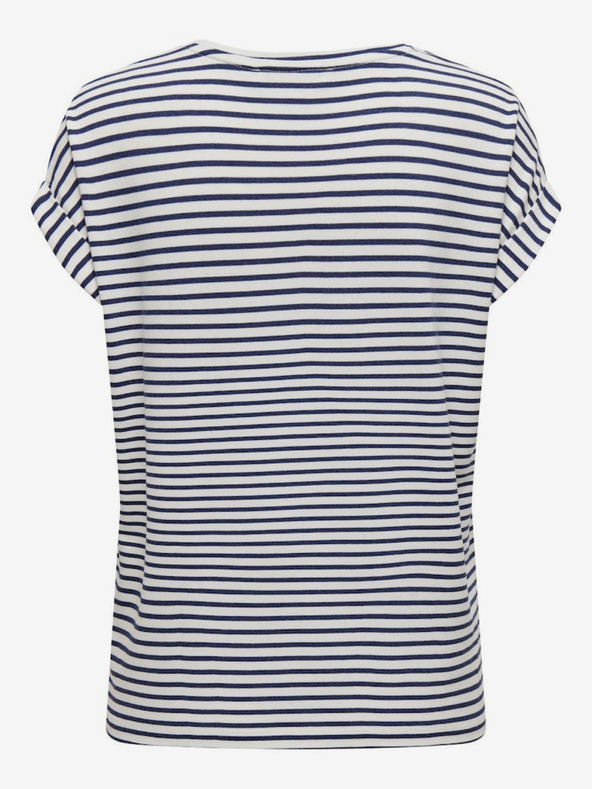 ONLY Modro-biele dámske pruhované tričko ONLY Moster