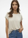 Vero Moda Béžové dámske tričko Vero Moda Lava