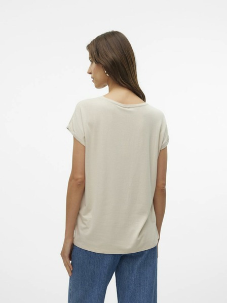 Vero Moda Béžové dámske tričko Vero Moda Lava