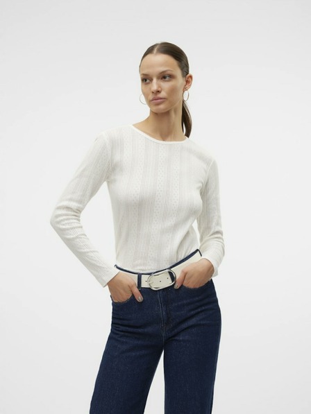 Vero Moda Biele dámske tričko Vero Moda Lisa