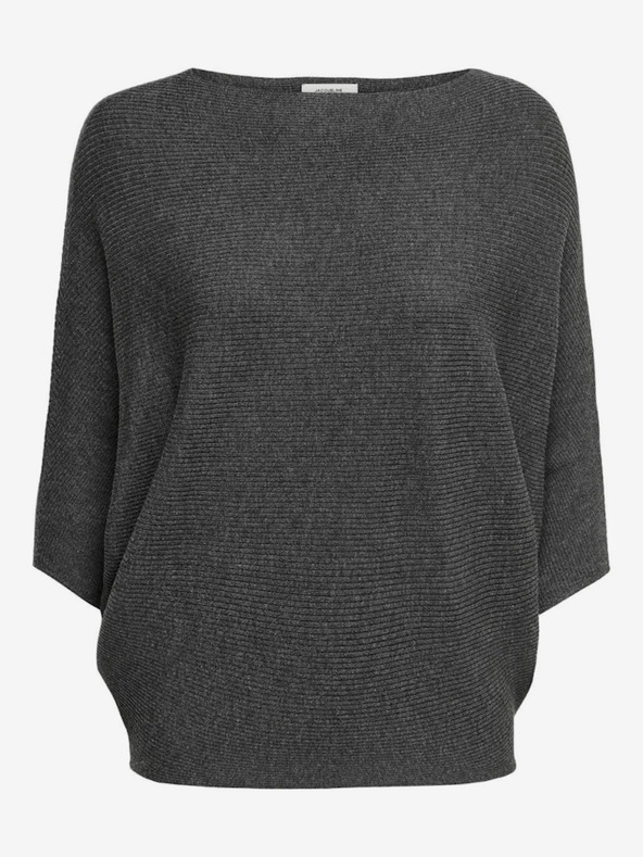 Jacqueline de Yong Tmavošedý dámsky sveter JDY New Behave