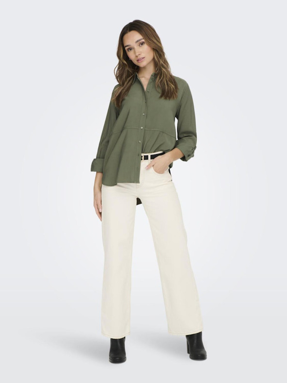 Jacqueline de Yong Khaki Dámska košeľa JDY Olli