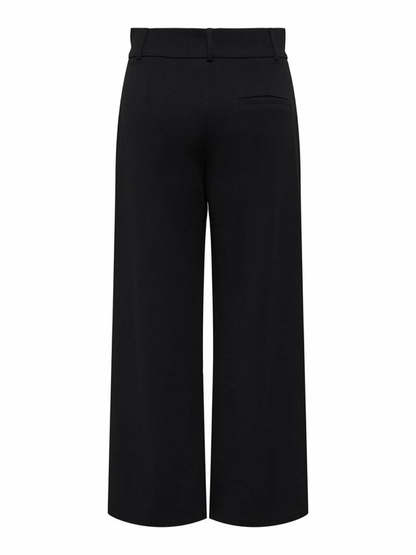 Jacqueline de Yong Čierne dámske nohavice so širokými nohavicami JDY Geggo